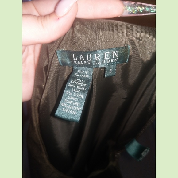 Ralph Lauren Pencil Midi Skirt Olive Green Size 4 - Picture 2 of 5